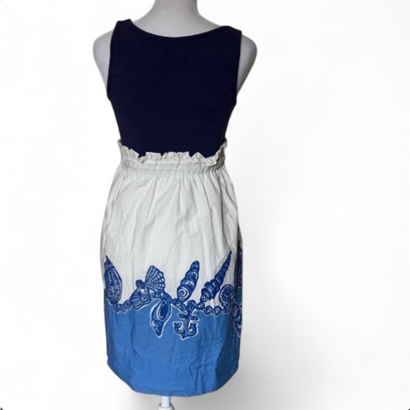 Lilly Pulitzer Blue & White Seashell Preppy Summer Dress size XS - Picture 3 of 7
